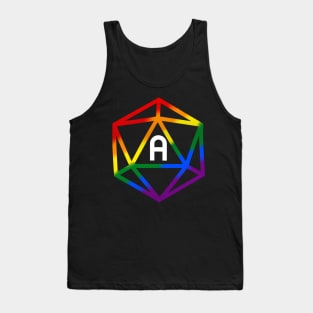 Asexual Aromantic Agender Pride Rainbow Dice Tank Top
